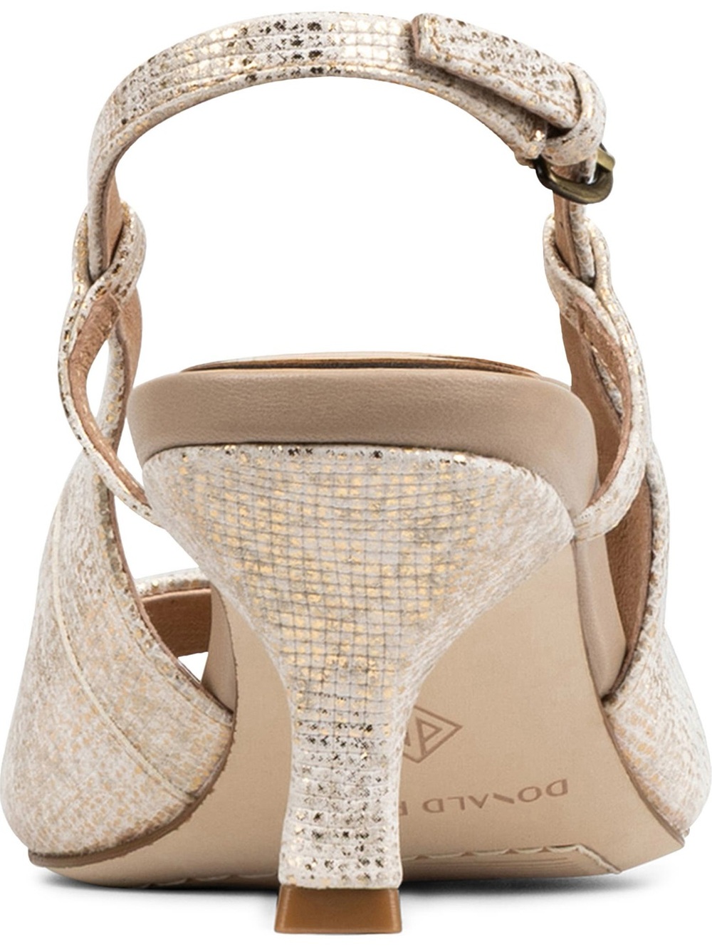 Donald Pliner Grinn Peep Toe Slingback Leather Sandal - Picture 7 of 10